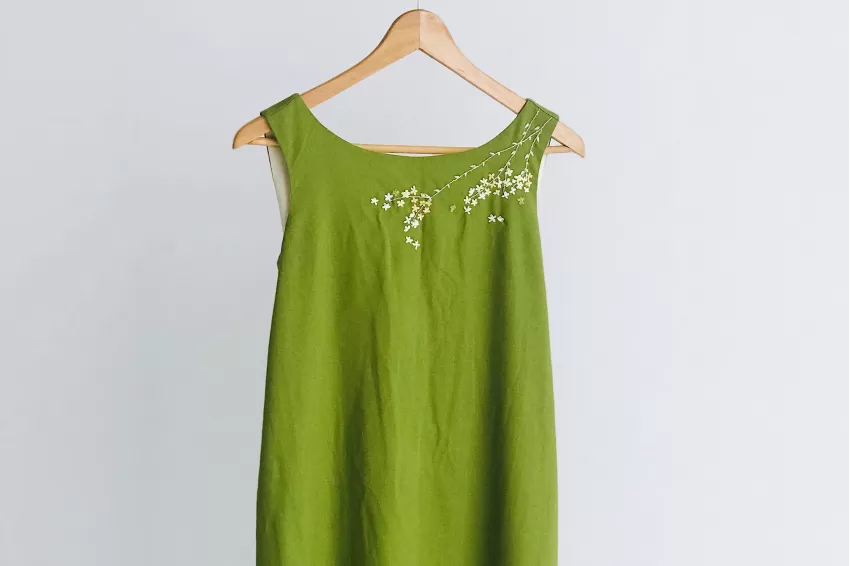 Váy Linen Tay Phồng